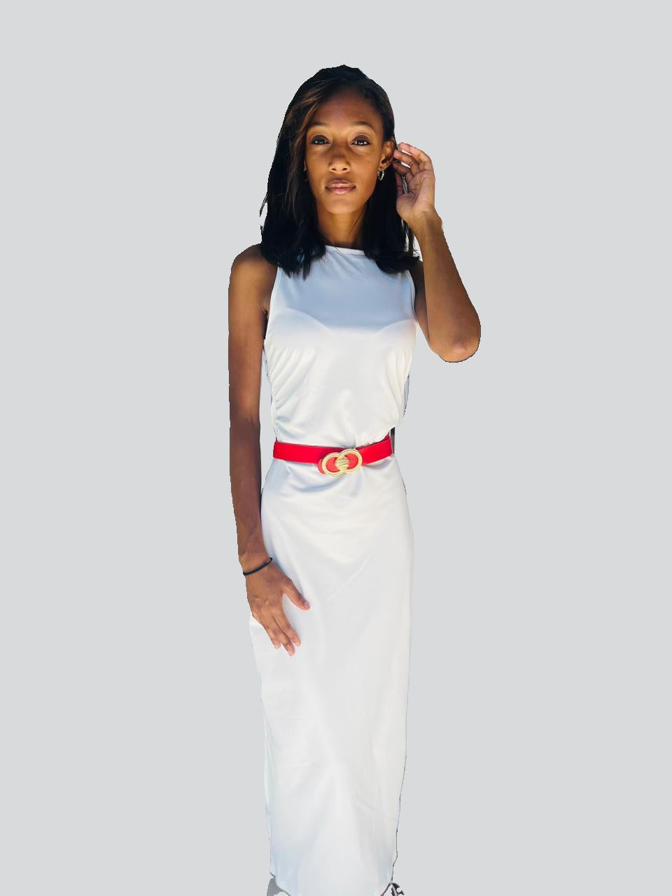 Elegant White Bodycon Midi Dress - Perfect for Any Occasion