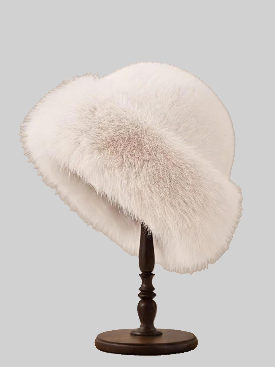 Milk Fur Hat & Gloves Set