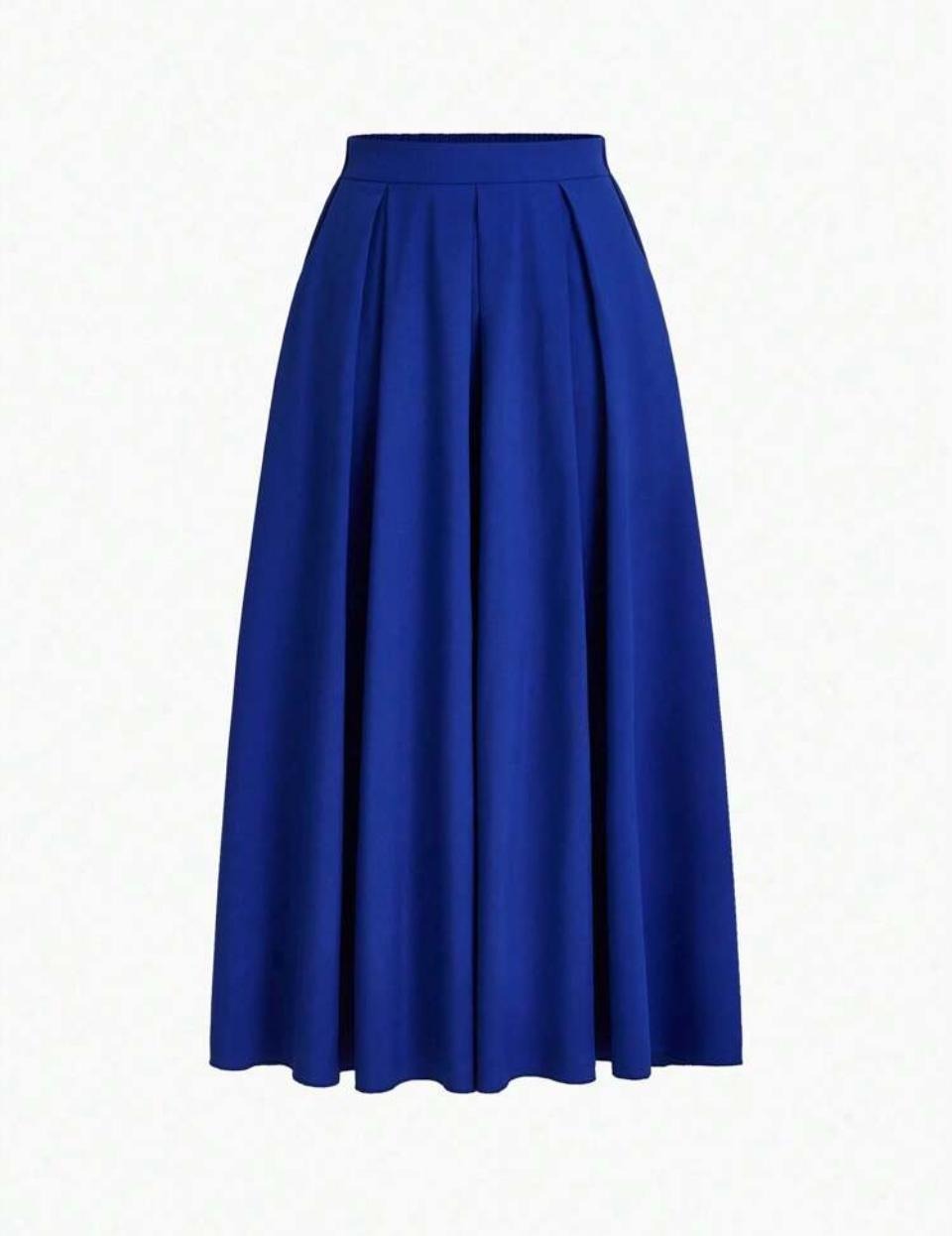 Blue A-Line Skirt with pockets