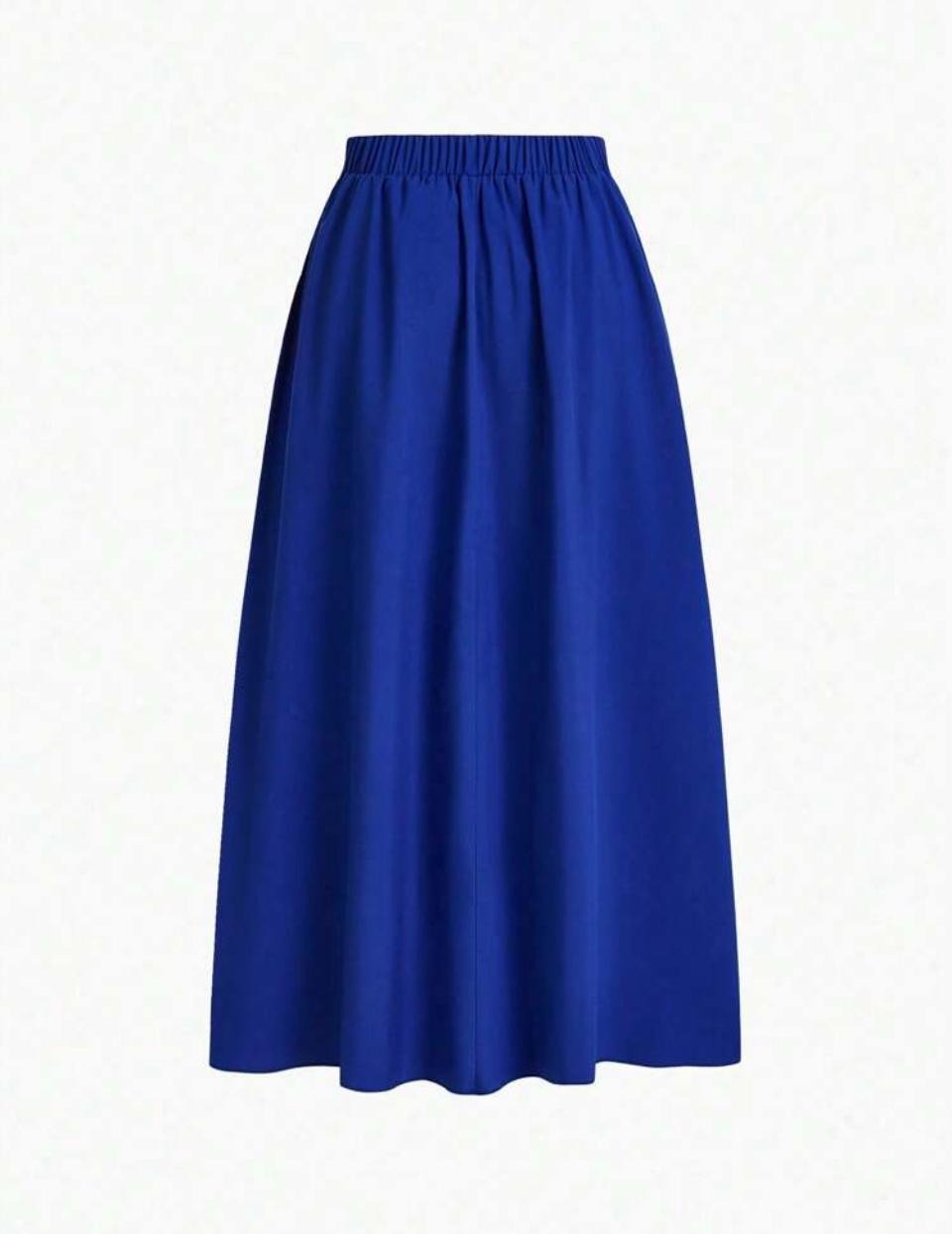 Blue A-Line Skirt with pockets