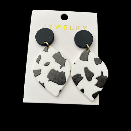 Black and White Earrings